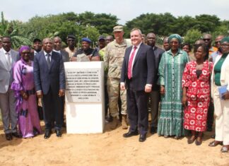 Cérémonie officielle de la pose de la première pierre pour la construction du Centre National des Opérations d’Urgences (CNOU) de l’ANPC