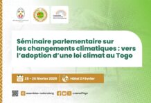 Togo : un important séminaire parlementaire sur les changements climatiques demain