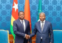 Crise en RDC : Faure Essozimna Gnassingbé à Luanda