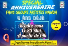 Grand concert : le Fans Groupe artistes Nawda en attraction ce 23 mai