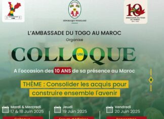 Diplomatie : l’ambassade du Togo au Maroc marque ses 10 ans de présence dans le Royaume chérifien