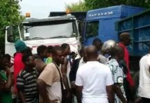 Togo : collision frontale de deux camions, circulation perturbée sur la RN1