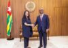 Togo: le Président de l’Assemblée nationale reçoit en audience la directrice générale de Plan international