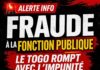 FRAUDE ADMINISTRATIVE AU TOGO : COUP DE FILET DANS LA FONCTION PUBLIQUE