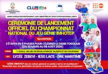 Togo : démarrage du Championnat National Génie Imhotep, une initiative pour révéler les talents scolaires