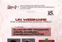 15 ans d’engagement syndical : Le SYNJIT annonce un webinaire de remobilisation des journalistes togolais