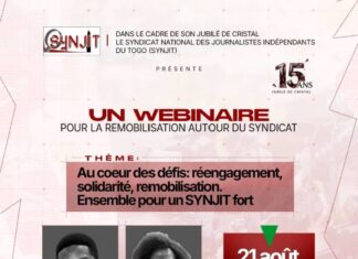 15 ans d’engagement syndical : Le SYNJIT annonce un webinaire de remobilisation des journalistes togolais