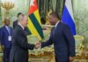 Togo-Russie : une coopération qui s’élargit à de nouveaux secteurs prioritaires